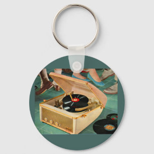 Porte-clés Lecteur d'enregistrement portable des années 1950