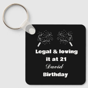 Porte-clés Legal & Loving It at 21 Black&White 21e anniversai