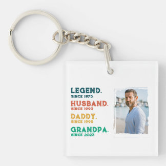 Porte-clés Legend Mari Daddy Grandpa T-Shirt personnalisé
