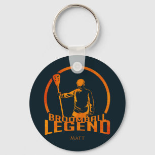 Porte-clés Légende du Broomball sur mesure Cute Sports