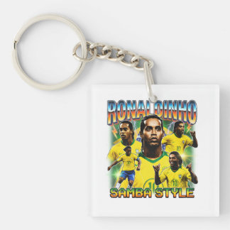 Porte-clés Légende du football brésilien vintage 90s
