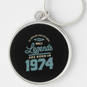 Porte-clés Légendes Depuis 1974 Cadeau Anniversaire
