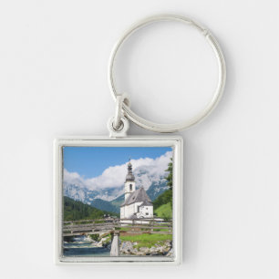 Porte-clés L'église paroissiale de Ramsau en Bavière, Allemag