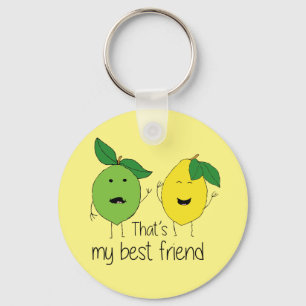 Porte-clés Lemon and Lime Best Friends BFF Lemon Art Besties