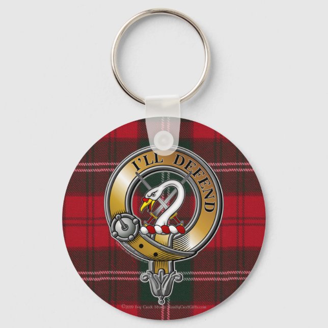 Porte-clés Lennox Tartan & Badge (Recto)