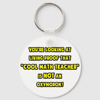 Porte-clés L'enseignant de mathématiques cool n'est pas un ox