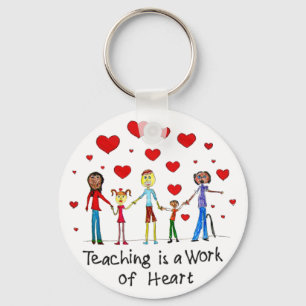 Porte-clés L'enseignement est une oeuvre de Heart Keychain
