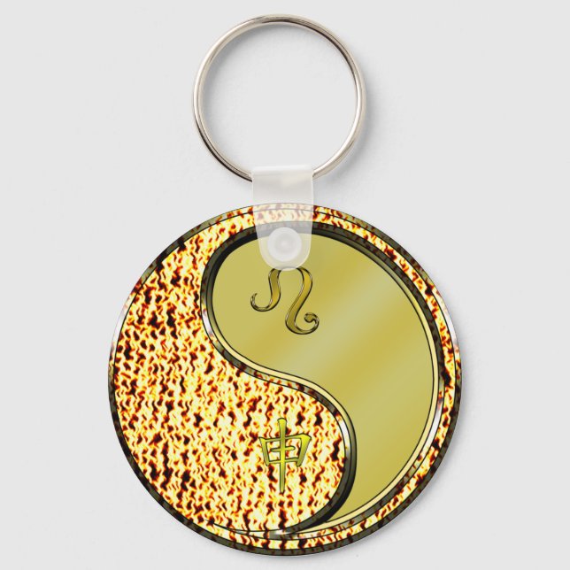 Porte-clés Léo et singe métallique (Recto)