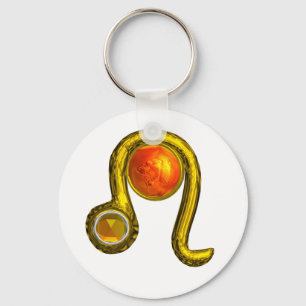 Porte-clés LEO GOLD ZODIAC ANNIVERSAIRE JEWEL Astrologie