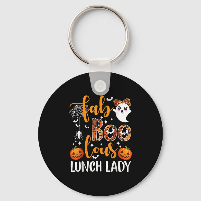 Porte-clés Leopard Fab Boo Lous Lunch Lady Matching Group Tee (Recto)