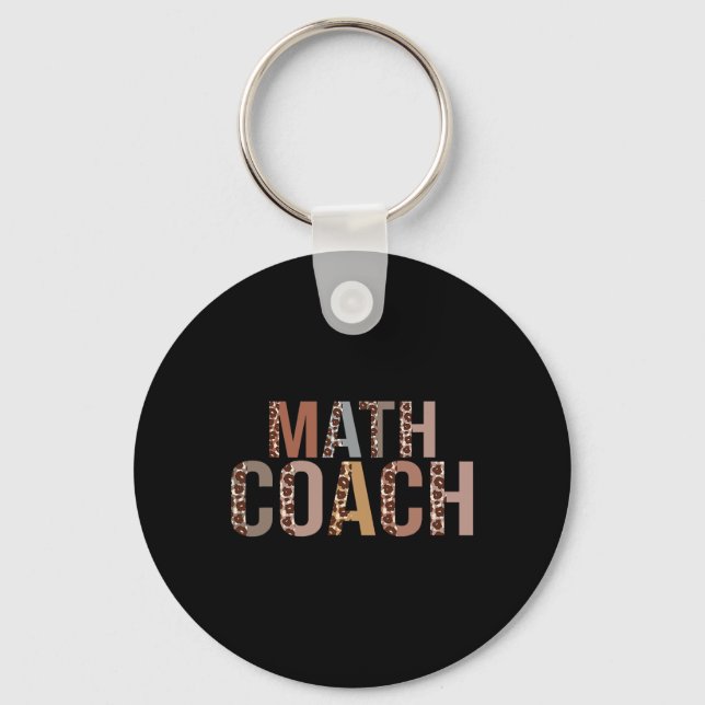 Porte-clés Leopard Math Coach Supplies Fun Ck To School  (Recto)