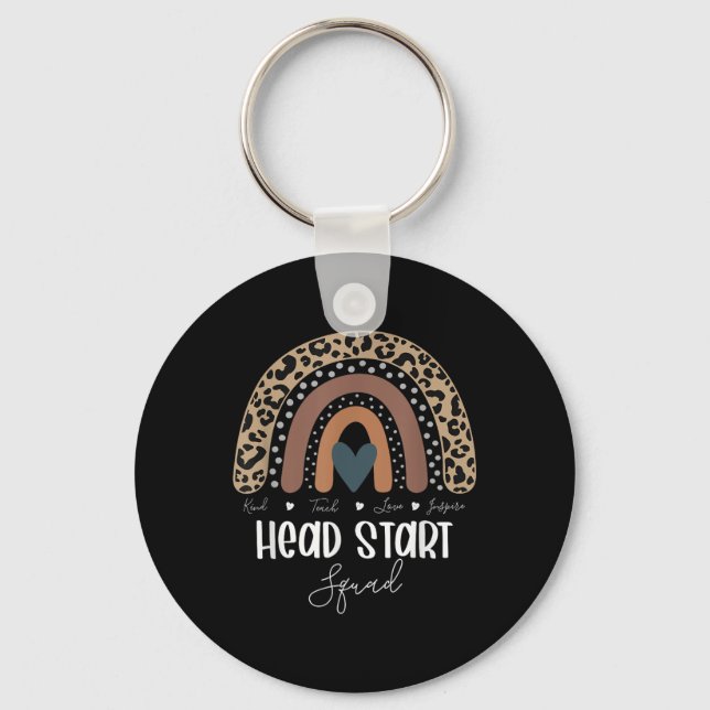 Porte-clés Leopard Rainbow enseignant, programme scolaire (Recto)