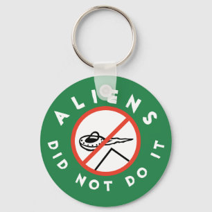 Porte-clés Les Aliens Funny De Dark Green Ne L'Ont Pas Fait