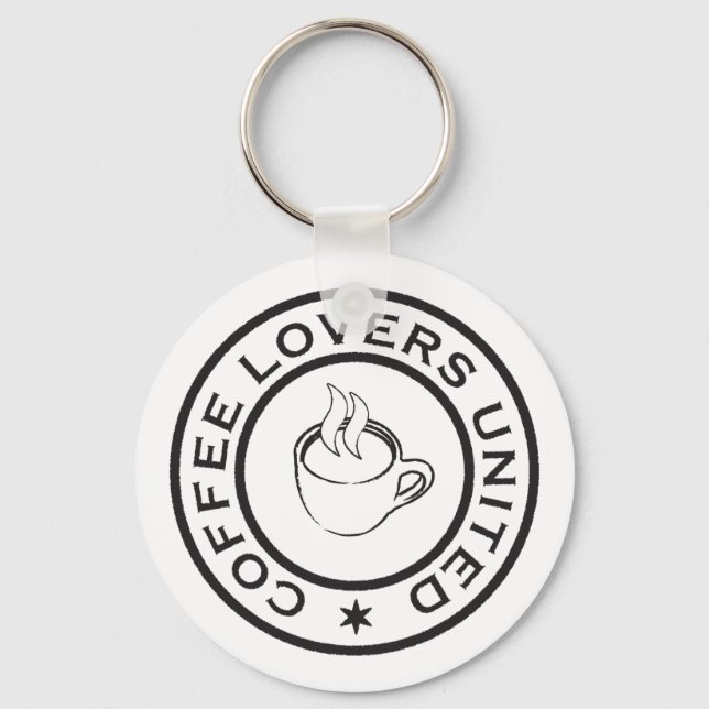 Porte-clés Les amateurs de café (Recto)