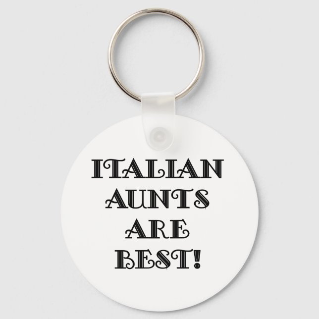 Porte-clés Les Aunts Italiens Sont Les Meilleurs (Recto)