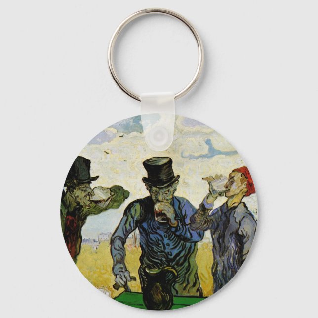 Porte-clés Les buveurs de Vincent van Gogh (Recto)