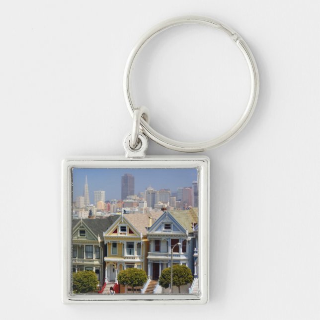 Porte-clés Les célèbres dames peintes de San Francisco (Devant)