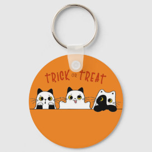 Porte-clés les chatons à halloween