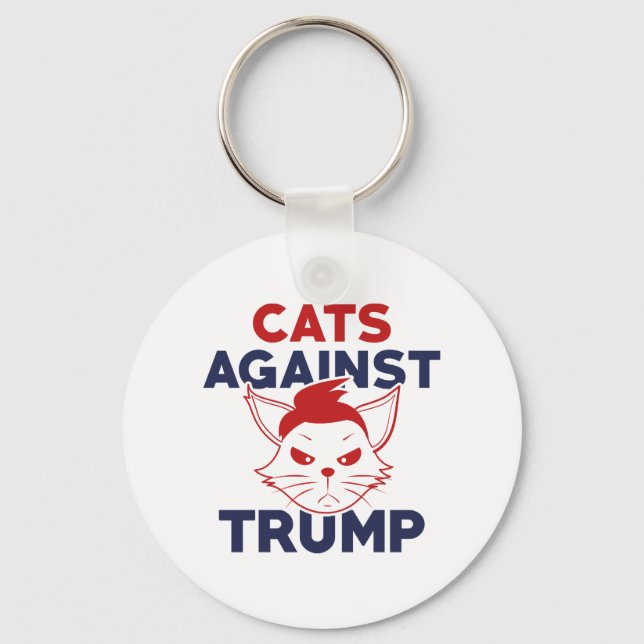 Porte-clés Les chats contre Trump (Recto)