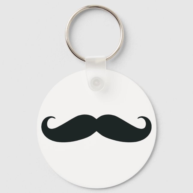 Porte-clés Les conceptions de moustache (Recto)