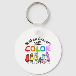 Porte-clés Les Crayons cassés peuvent encore colorer la santé
