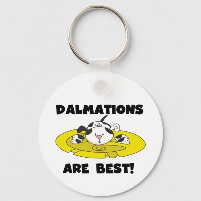 Porte-clés Les Dalmations sont les meilleurs t-shirts et cade (Recto)
