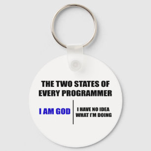 Porte-clés Les deux états de chaque programmeur
