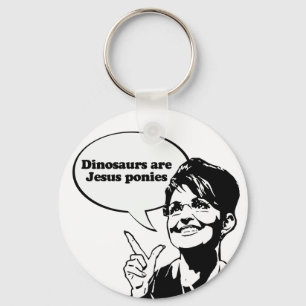 Porte-clés Les dinosaures sont des poneys de Jésus