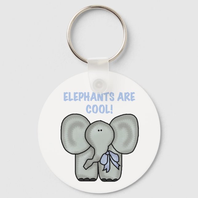 Porte-clés Les éléphants sont Porte - clés Cool (Recto)