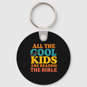 Porte-clés Les enfants cool lisent la Bible 