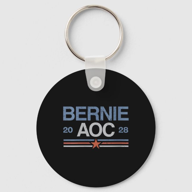 Porte-clés Les Femmes Bernie Sanders Et Aoc V-neck (Recto)