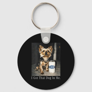 Porte-clés Les femmes ont ce chien à fun yorkie fumeur