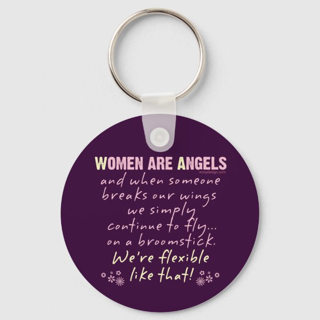 Porte-clés Les femmes sont des anges (Recto)