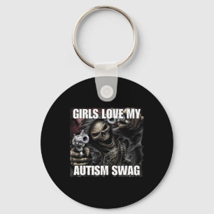 Porte-clés Les filles aiment mon style autistique drôle cring