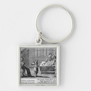 Porte-clés Les gens jouant au backgammon