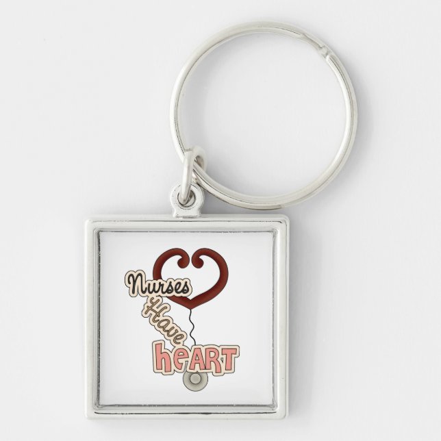 Porte-clés Les infirmières de stéthoscope ont le T-shirts et  (Devant)