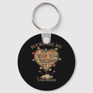 Porte-clés Les livres sont mon Valentin Saint-Valentin Biblio