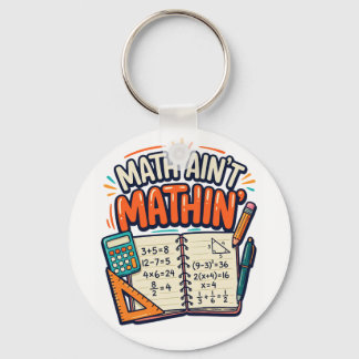 Porte-clés Les maths, c'est pas les maths