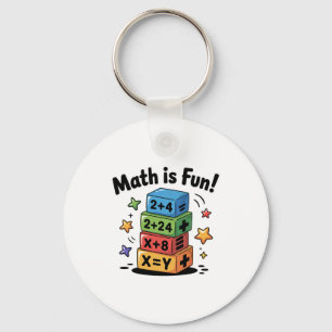 Porte-clés Les maths sont des autocollants amusants
