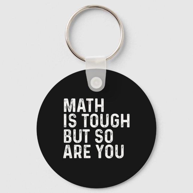 Porte-clés Les maths sont difficiles mais vous aussi professe (Recto)