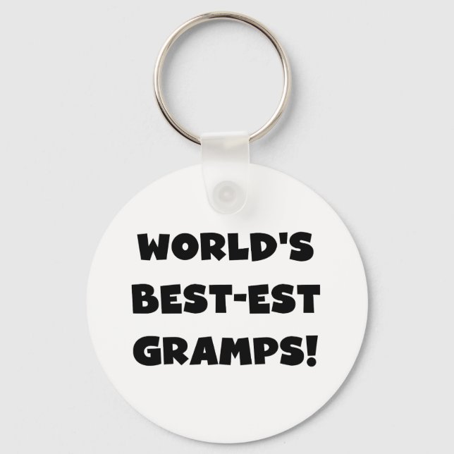 Porte-clés Les meilleurs cadeaux de Gramps du monde de Black  (Recto)