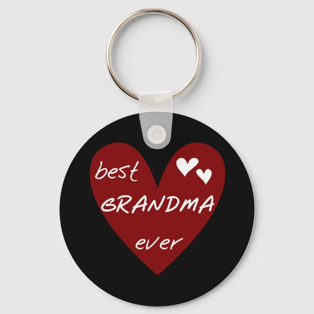 Porte-clés Les meilleurs cadeaux de T-shirts de grand-maman (Recto)