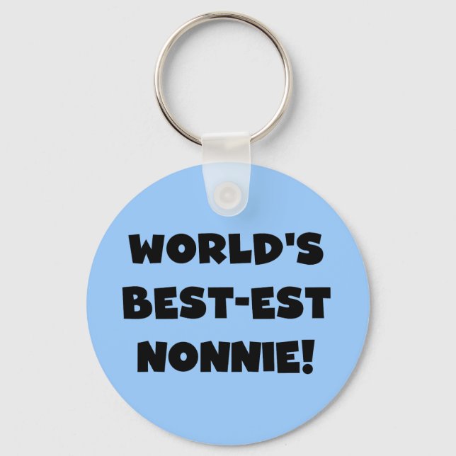 Porte-clés Les meilleurs cadeaux Nonnie du monde de Black Tex (Recto)