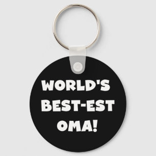 Porte-clés Les meilleurs cadeaux Oma Noir ou Blanc du monde
