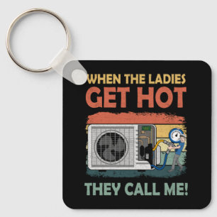 Porte-clés Les Mens Hvac Drôle Quand Les Dames Deviennent Cha