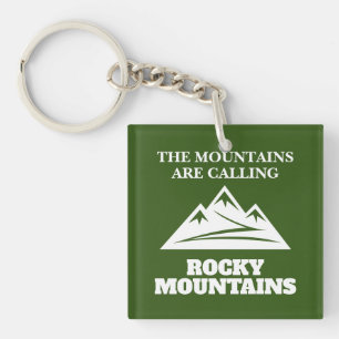 Porte-clés Les montagnes Rocheuses appellent citation de sent