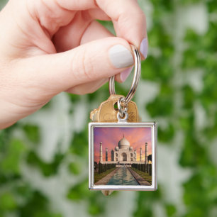 Porte-clés Les monuments   Vue colorée du Taj Mahal