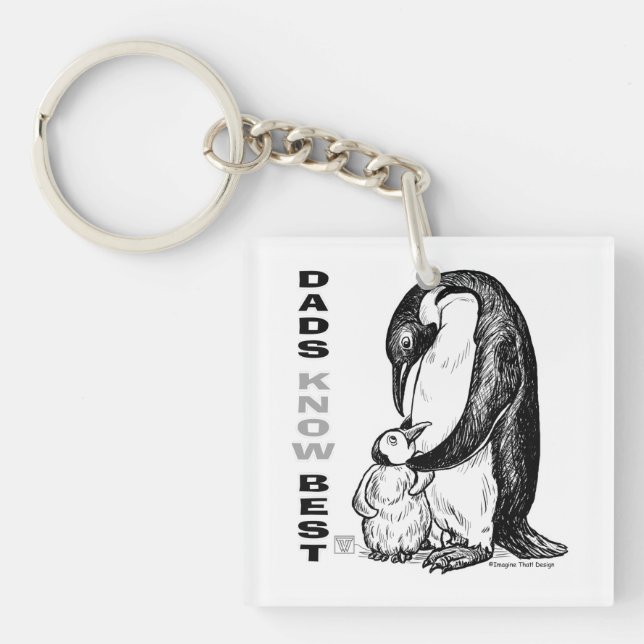 Porte-clés Les papas connaissent mieux (Devant)