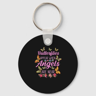 Porte-clés Les Papillons Apparaissent Lorsque Les Anges Sont
