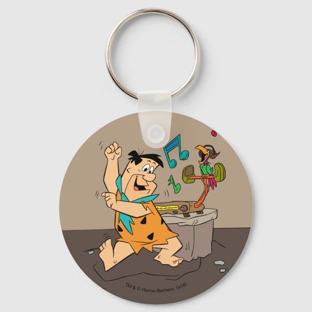 Porte-clés Les Pierrafeu | Fred Flintstone Dancing (Recto)